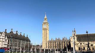 Big Ben strikes 4pm in London - April 4, 2023