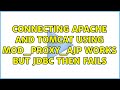 Connecting Apache and Tomcat using mod_proxy_ajp works but JDBC then fails (2 Solutions!!)