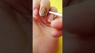 Glitter nail art 🤎#naildesign #nailart #youtubeshorts #nails #shorts #trending
