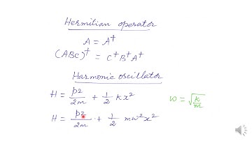 QM 2.06 Annihilation and creation operators