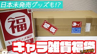 日本未発売っぽいレアアイテムも入ってる！？キャラグッズ福袋4種1.5万円分開けてみた