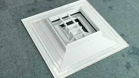 VENTECH Ceiling Replacement 4 Way Supply Square Air Diffuser