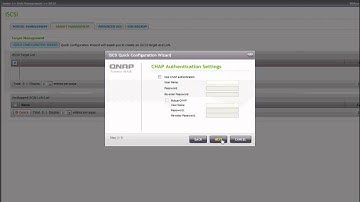 QNAP iSCSI target wizard