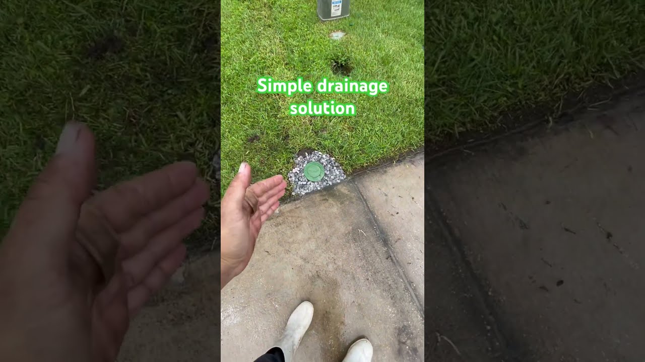 A Simple Drainage Solution In Action 