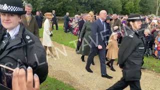 The Royal Family at Sandringham Church Christmas Service 2023 | Video 1