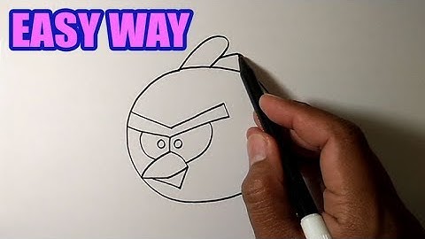 How to draw angry birds red step by step | EASY DRAWING