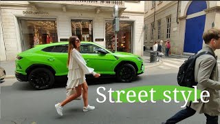 MILAN Fashion Capital of Italy 🇮🇹#whatarepeoplewearing #streetstyle  #fashiontrends #vanityfair