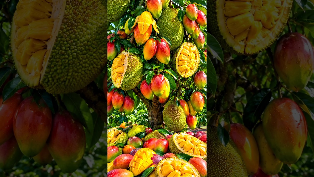 Quick and easy techniques for growing and propagating hybrid jackfruit and mango trees. #garden
