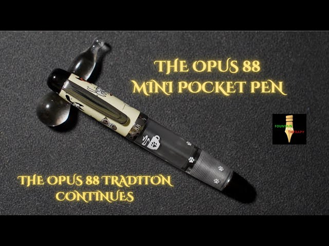 OPUS 88 オーパス 88 万年筆 MINI POCKET PEN ミニポケットペン レッド＆テントウムシ アイドロップ式 中字 M