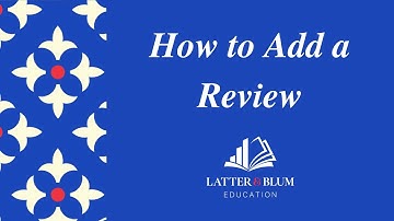How to Add a Review