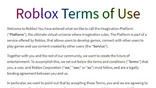 Roblox Terms of Use – Roblox Support