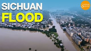 Heavy Rainfall In Sichuan Causes Floodinganhui  Has Been Under Water For 40 Days China Flood