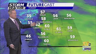 Partly cloudy and warm with above average temperatures
