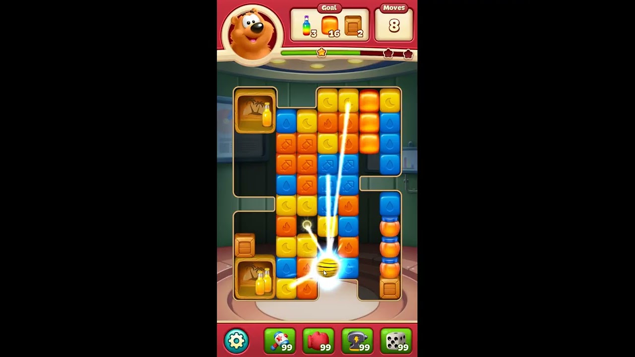 Toon Blast Level 10833 - NO BOOSTERS 🐻🐺🐱 | SKILLGAMING ✅