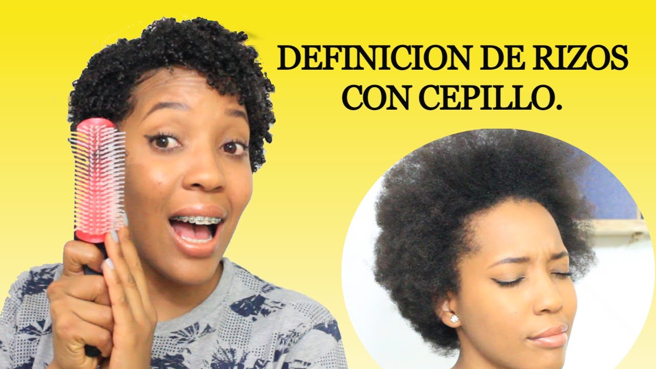 Definición  Facíl y Rapida con Cepillo/cabello afro corto 4B+4C @Quiero_esos_rizos