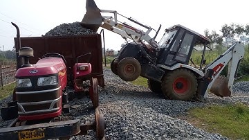 New Jcb Ecoxcellence And Mahindra Tractor Working On Railway Track | All about Tractors and Jcb
