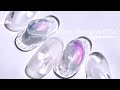 💧梅雨ネイル • 紫陽花カラー/2021夏セルフジェルネイル デザイン 젤네일/네일 디자인/여름네일 -water drop nail-