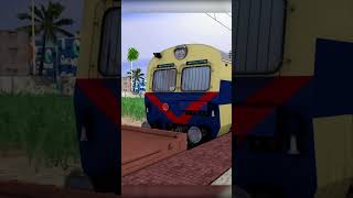 MEMU Motor Coach pulling Steel Coils & Trucks! #Shorts #IndianRailways #TrainSimulator #MEMU #RoRo