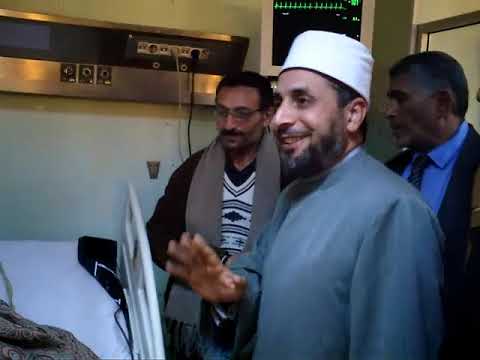 زيارة الدكتور السيد الجنيدي للطالب محمد أيمن بالمستشفي الدولي 25 2 2019