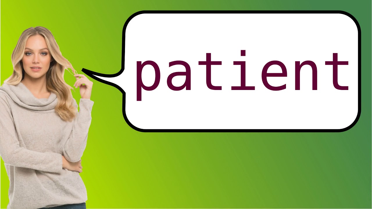 patient  Tradução de patient no Dicionário Infopédia de Inglês - Português