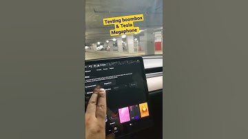 How to use Tesla boombox and Megaphone features #tesla #model3 #shorts