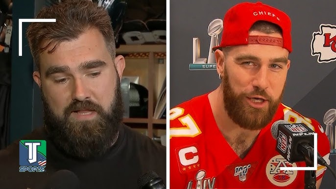 GẶP GỠ Travis & Jason Kelce, HAI anh em NFL ĐỐI MẶT LẦN ĐẦU TIÊN TRONG TRẬN ĐẤU Super Bowl - YouTube