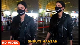 Shruti Haasan Look Stunning In Full Black Outfit Spotted At Airport | 202 | Bollywood Chronicle
