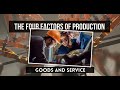 The Four Factors of Production in Our Economy