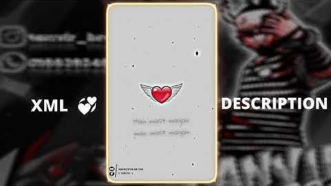 #tanvirbroeditor007  CUTE TREND-😳 XML DESCRIPTION BOX A 🙂 #alightmotion #am_editors_bd_tsr #xml