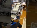 Yamato team making "shoukasui" ramen noodles on the most advanced noodle making machine in the world
