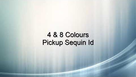 How To Use 4 and 8 Colors Pickup Sequin Id In Stitchmax. (0210)