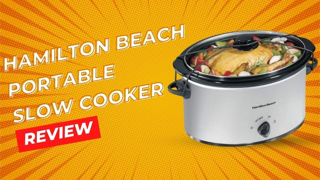 Hamilton Beach 5-Quart Portable Slow Cooker, Silver