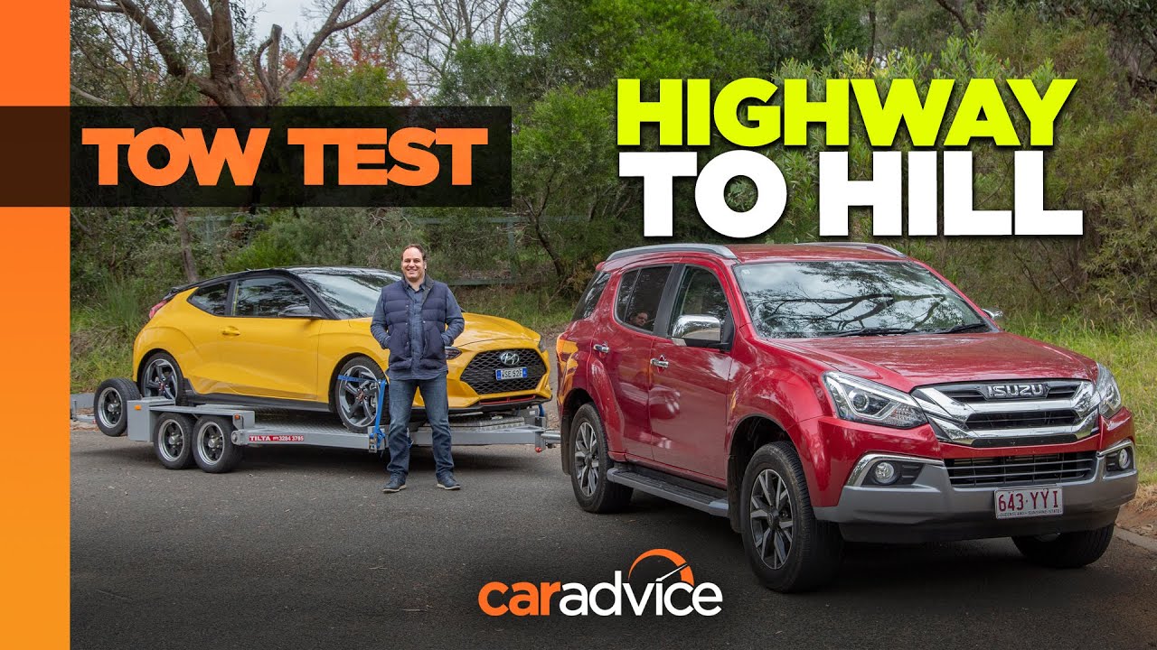 2020 Isuzu MU X Review Towing Test Heavy Load Up Hill CarAdvice 2020-isuzu-mu-x-review-towing-test-heavy-load-up-hill-caradvice