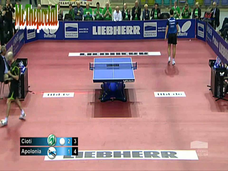 Table Tennis Bundesliga FINAL Cioti Vs Apolonia YouTube