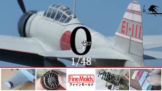 Scale Model A6M2 ZERO in One Week Fine molds Full build