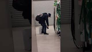 Dope head sleeping while standing up