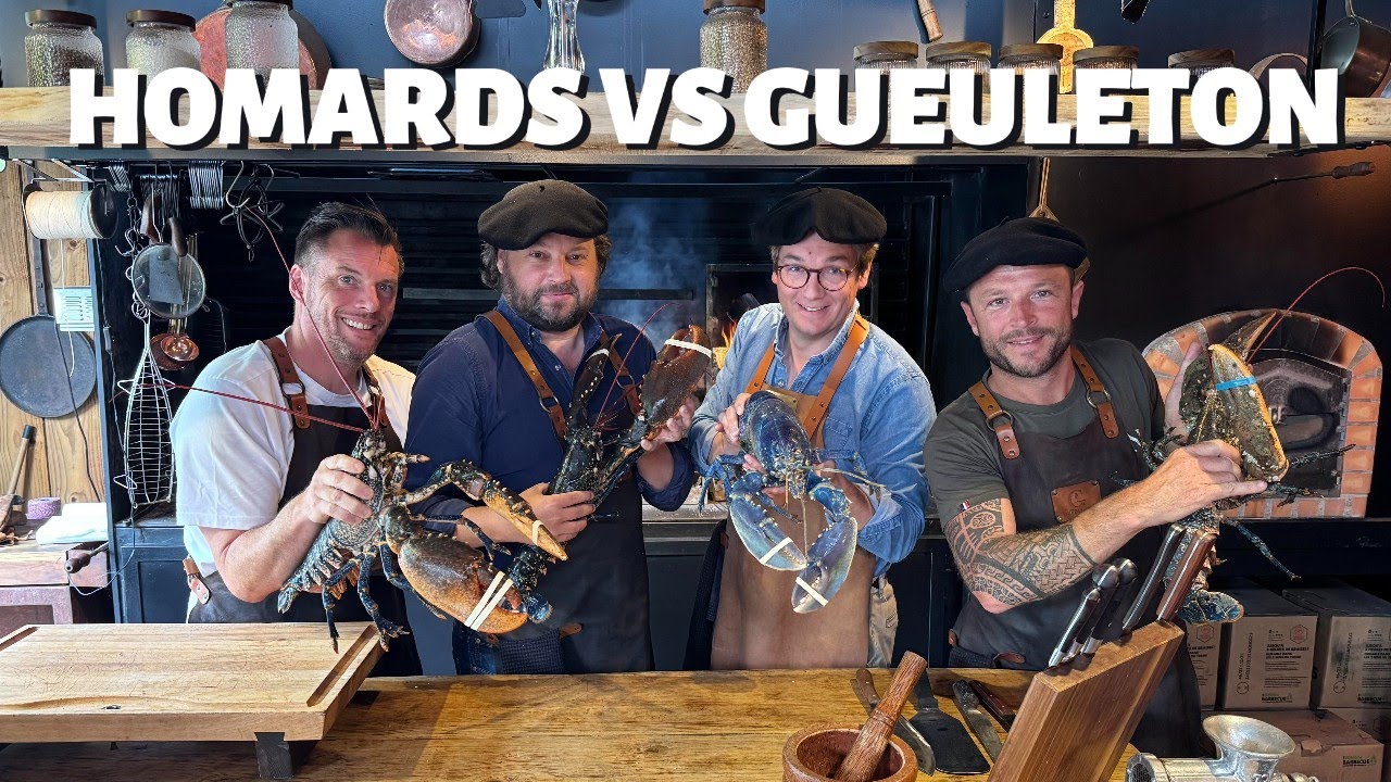 4 HOMARDS, 4 RECETTES AVEC GUEULETON (ÉNORME DINGUERIE)