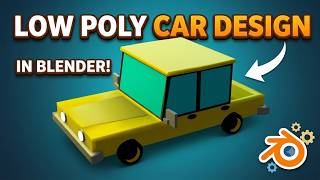 How to Model a Low Poly Car in Blender | Beginner Speed Modeling Tutorial