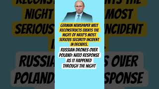 Russian drones over Poland: NATO response as it happened through the night#russia #news #ukane