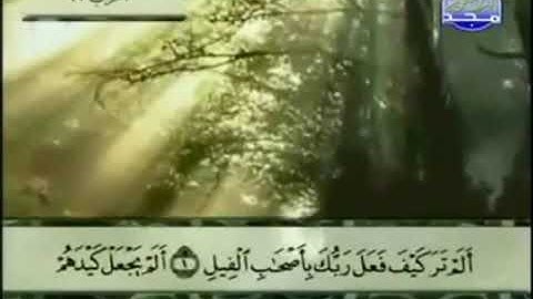 (105) سورة الفيل _ المصحف المرتل للشيخ عبدالباسط عبدالصمد رحمه الله _ ختمة مرتلة لسور القرآن الكريم