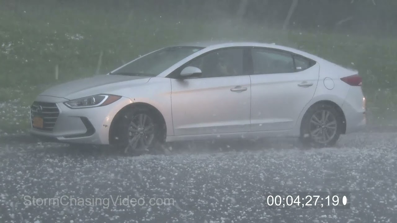 Massive Hail 4K Stock Footage, Dutchess County, NY 5/15/2018