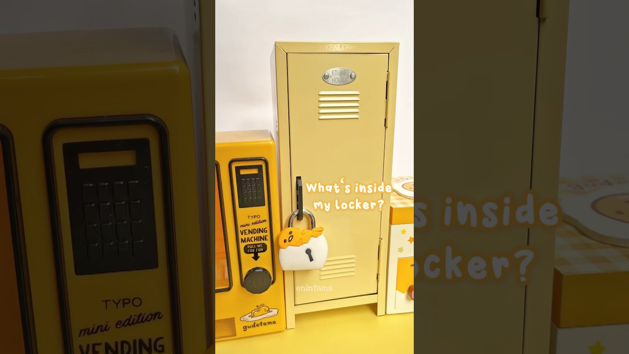 Gudetama Lock 🔐 and What’s inside my locker? 💛 