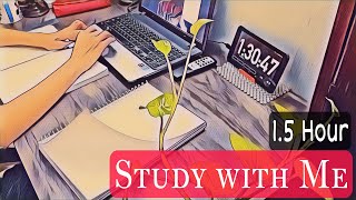 1 HOUR STUDY WITH ME | 10-min break, Soft Music | Class 11 | Study with Divyam Sidhant screenshot 4