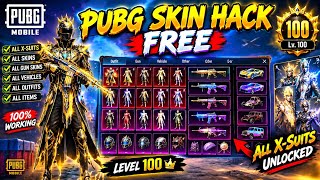 🔥 PUBG SKIN HACK FREE 😱 ALL X-SUITS UNLOCKED | LEVEL 100