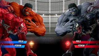 Carnage Red Hulk vs. Black Hulk Venom Fight - Marvel vs Capcom Infinite PS4 Gameplay