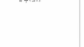 Solving Linear Inequalities (Part 2) (MHF4U)