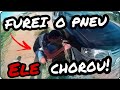 FUREI O PNEU DO CARRO NOVO DO MEU AMIGO-TROLLEI!