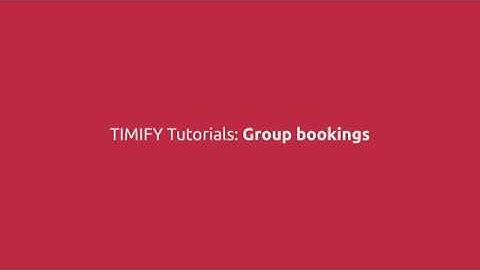 Group Booking
