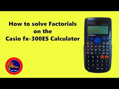 Casio fx-300 ES Plus 계산기에서 팩토리얼을 수행하는 방법