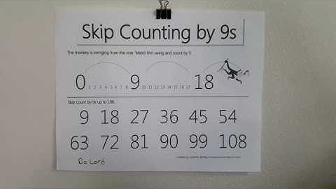 Skip Counting by 9
